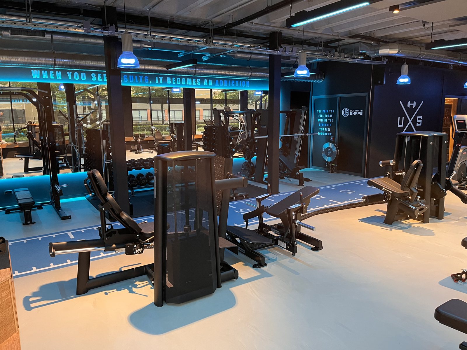Bestaande high-end fitnessruimte Ultimate Shape